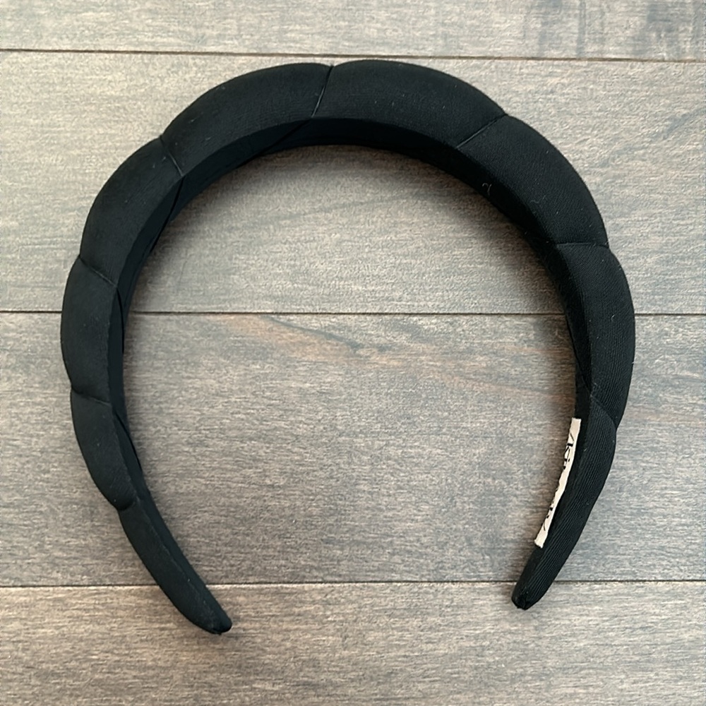 ✨Host Pick✨KITSCH Black Cloud Headband, Recycled Fabric Soft Spa Hairband Hair